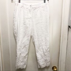 Chico’s 100% Linen Beach Lounge Pants.